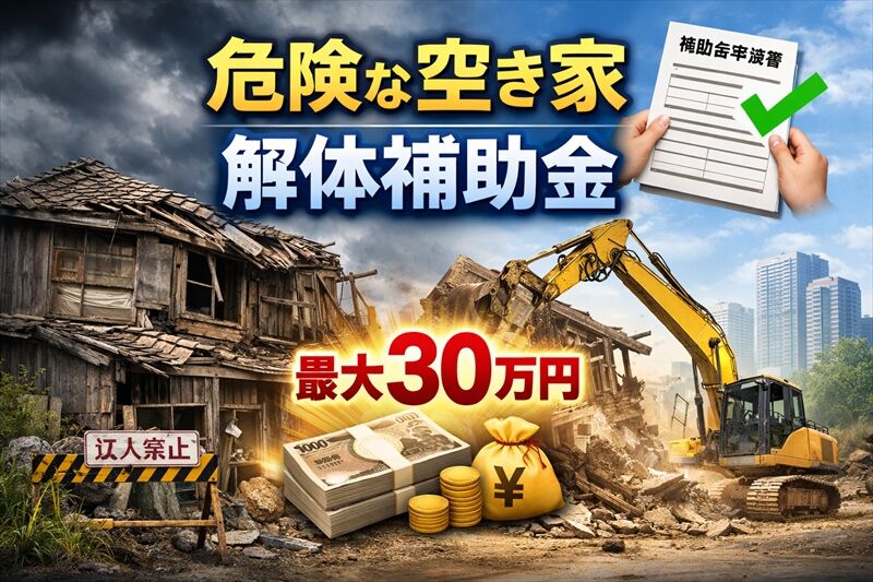 危険な空き家の解体を市がサポート