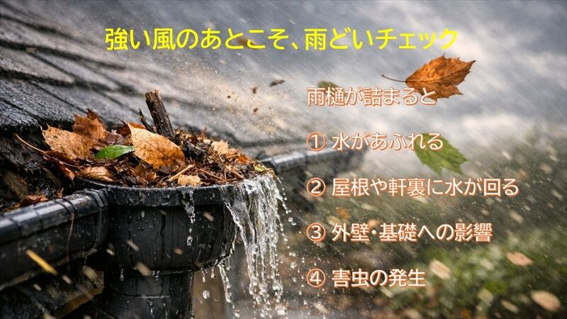 風が強い日の注意点