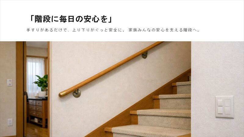 【北九州】階段の手すり後付けで安心の暮らしへ