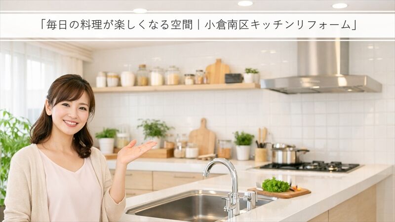 小倉南区のキッチンリフォーム費用相場｜人気メーカー比較と失敗しないポイント
